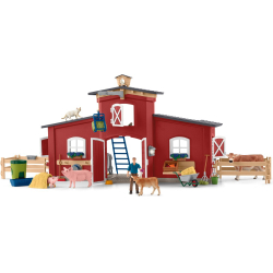 Schleich Farm World - Большая красная ферма с животными и аксессуарами 42606 / артикул   42606  / GTIN 4059433652306