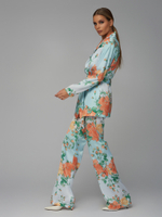 Пижамный костюм с цветами