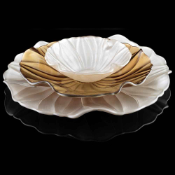 Блюдо для фруктов 37см IVV Magnolia слоновая кость Италия вид