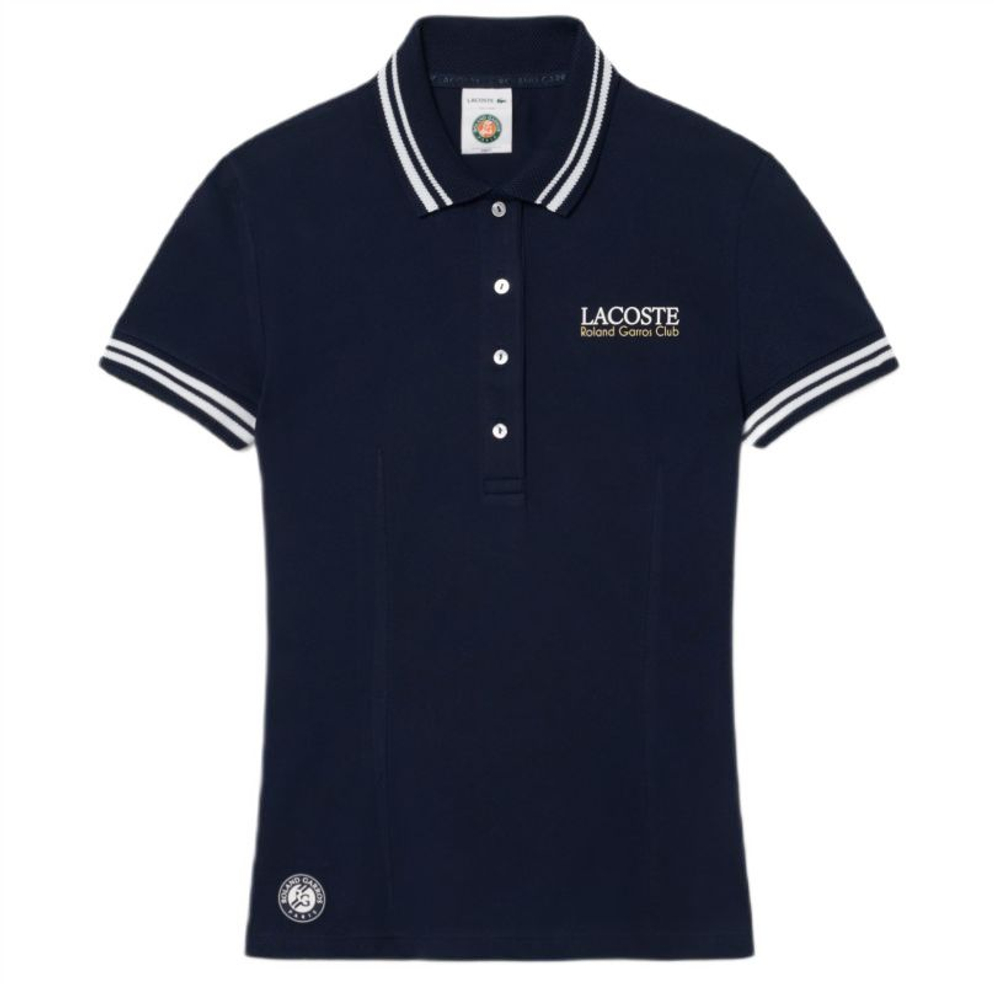 Женское поло Lacoste Roland-Garros Edition Petit Pique - navy blue