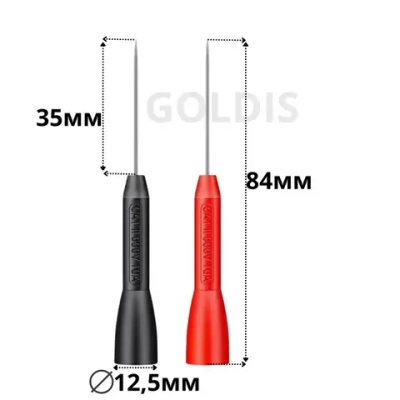 Насадка для щупов мультиметра ИГЛА 3,5см сверхтонкая 1мм, 600V 10A