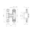 Петля скрытая U3D2000 TG Armadillo