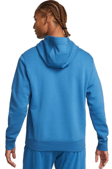 Куртка теннисная Nike Sportswear Club Hoodie PO BB - dark marine blue/dark marine blue/white