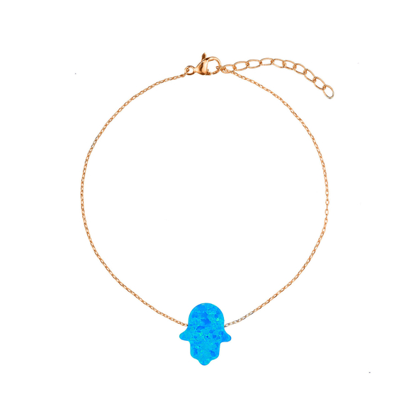 Браслет-хамса, опал