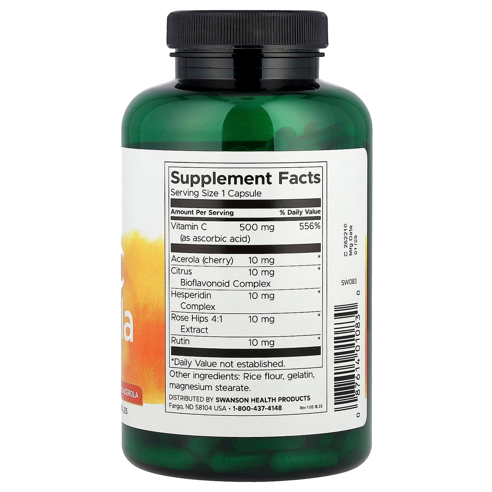 Swanson, Формула Ultra C, 250 капсул