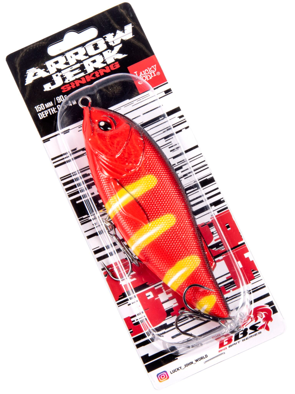 Воблер тонущий LJ BBS Original ARROW JERK S 015.00/033