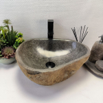 Раковина из речного камня RS-63855 (46*42*15) 0121
