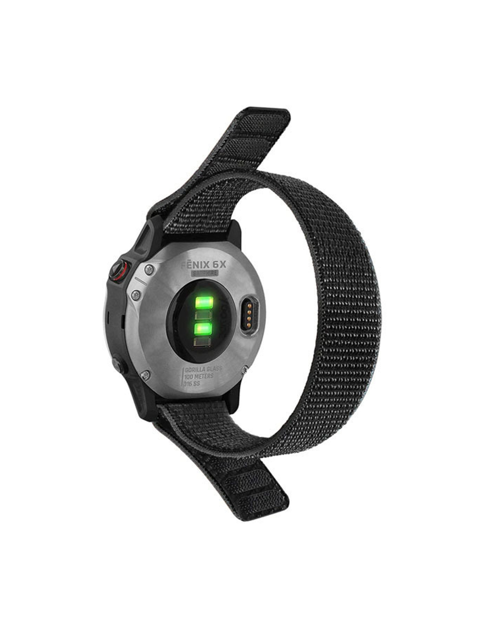 Нейлоновый ремешок NylonFit 22 мм для Garmin Fenix 5/5+/6/7/, Quatix 5,MARQ, Forerunner 935/945,instinct 1/2,Epix Gen 2 Серо-зеленый (хаки)