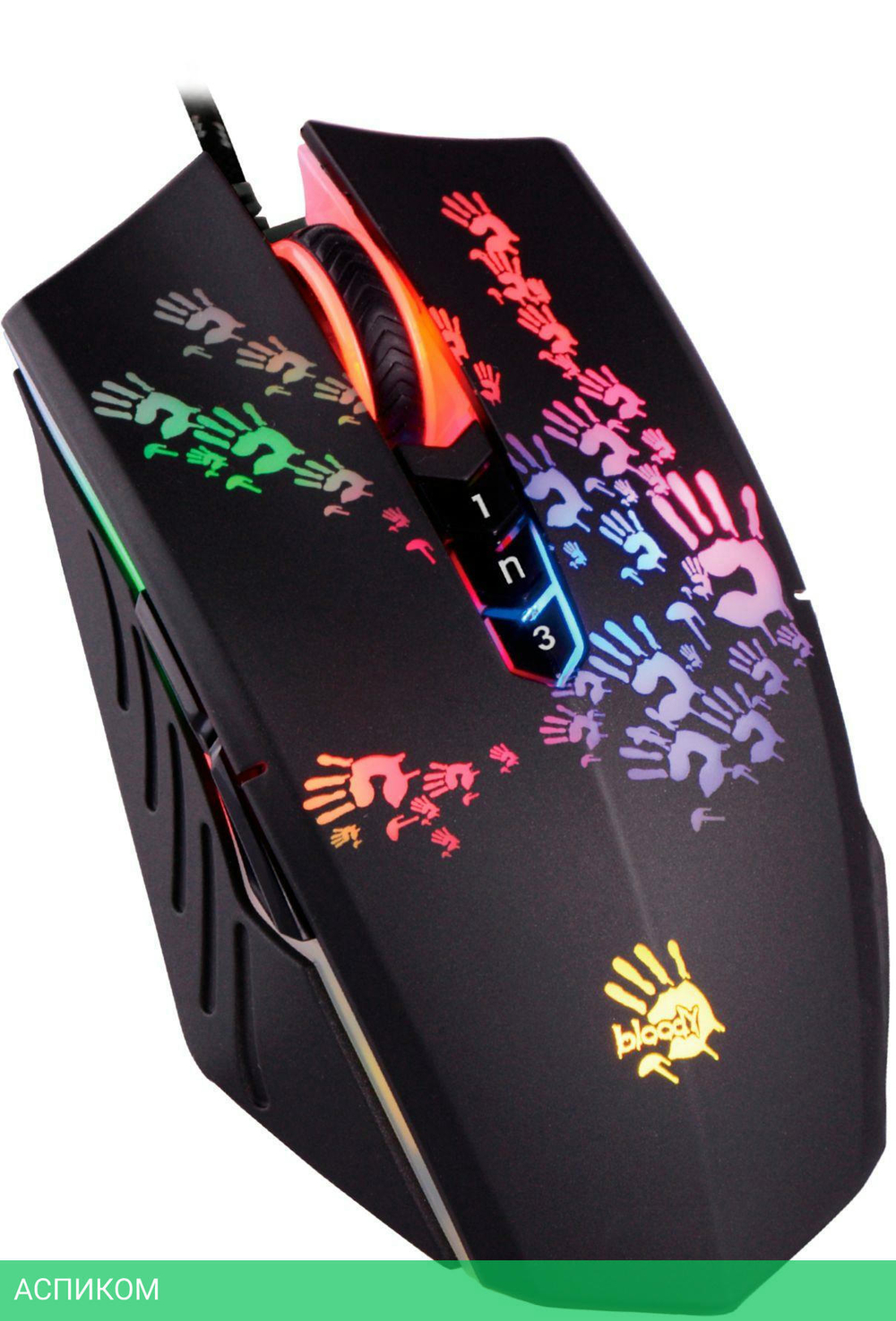 Мышь A4Tech Bloody A60 Activated черный