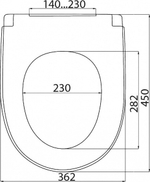 Сиденье с крышками для унитазов AVN SD 16m