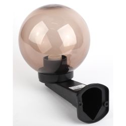 Садово-парковый светильник ЭРА НБУ 01-60-205 шар дымчатый настенный IP44 Е27 max60Вт d200mm