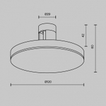 Накладной светильник Maytoni Plato TR152-1-7W4K-BS