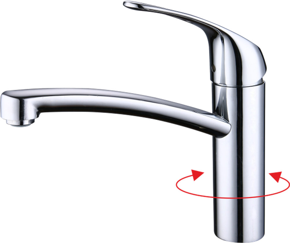 16024  Смеситель однорычажный для кухни "GANZER"  (10/1шт)