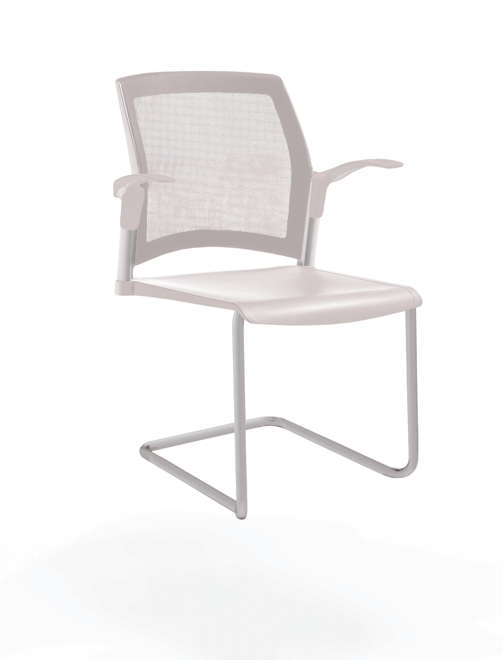 Rewind стул на кантилевере со спинкой-сеткой