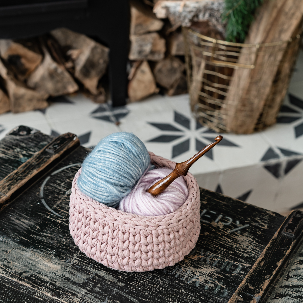 Деревянный крючок для вязания из древесины вишни 6,5 мм. K230