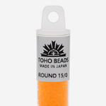 Японский бисер TOHO Round 15/0 (№10F), прозрачный матовый