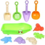 Набор для игры в песочнице «Лодочка», 24*15*7 см, 10 предметов, микс