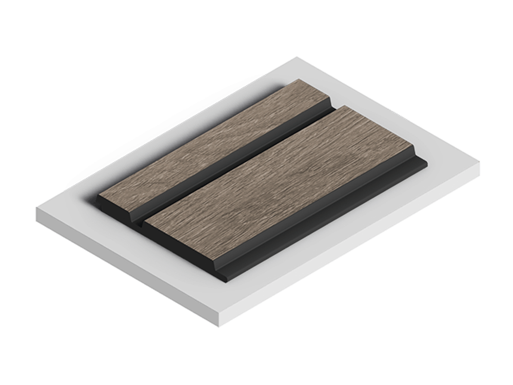 Стеновая панель HiWood декорированная, 270x12 см