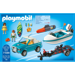 Playmobil - Пикап с моторной лодкой 71589 / артикул   71589  / GTIN 4008789715890