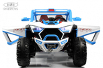 Детский электромобиль RiverToys E001EE бело-синий
