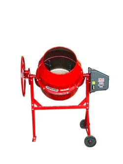 Бетономешалка строительная, бетоносмеситель ПРОФМАШ Б-200 1000 Вт, 200 л полиамидный венец