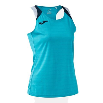 Женский топ теннисный Joma Terra Tank - turquoise/dark navy