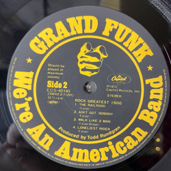 Винтажная виниловая пластинка LP Grand Funk Railroad We're An American Band (Japan 1979) (Obi)