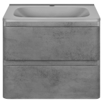 База под раковину Vico 600 подвесная, 2 выкатных ящика soft close, Beton