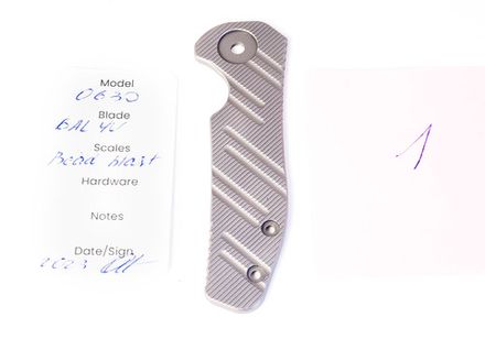 Накладка кастомная для Zero Tolerance 0630 ZT0630 титан