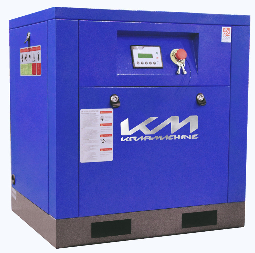 Винтовой компрессор KraftMachine KM7.5-10 рВЕ (IP54) — Фото №1 