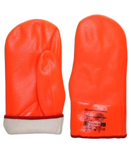 Рукавицы утепленные "ВИНТЕРЛЕ"(джерси 100%, покрытие ПВХ,утепл.х/б тканью с начесом), в уп.72пар