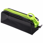 Пенал BRAUBERG с объемной "тракторной" молнией 1 отделение ПВХ 22х8х6 5 см "Neon green" (2 штуки в упаковке)