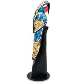 Decor and Gift 23-028-05 Н-р статуэток из трех «Попугай» дерево+стекл.мозаика (50,40,30 см)