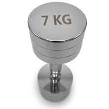 Гантель UNIX Fit PRO круглая хромированная 7 кг, 2 шт.