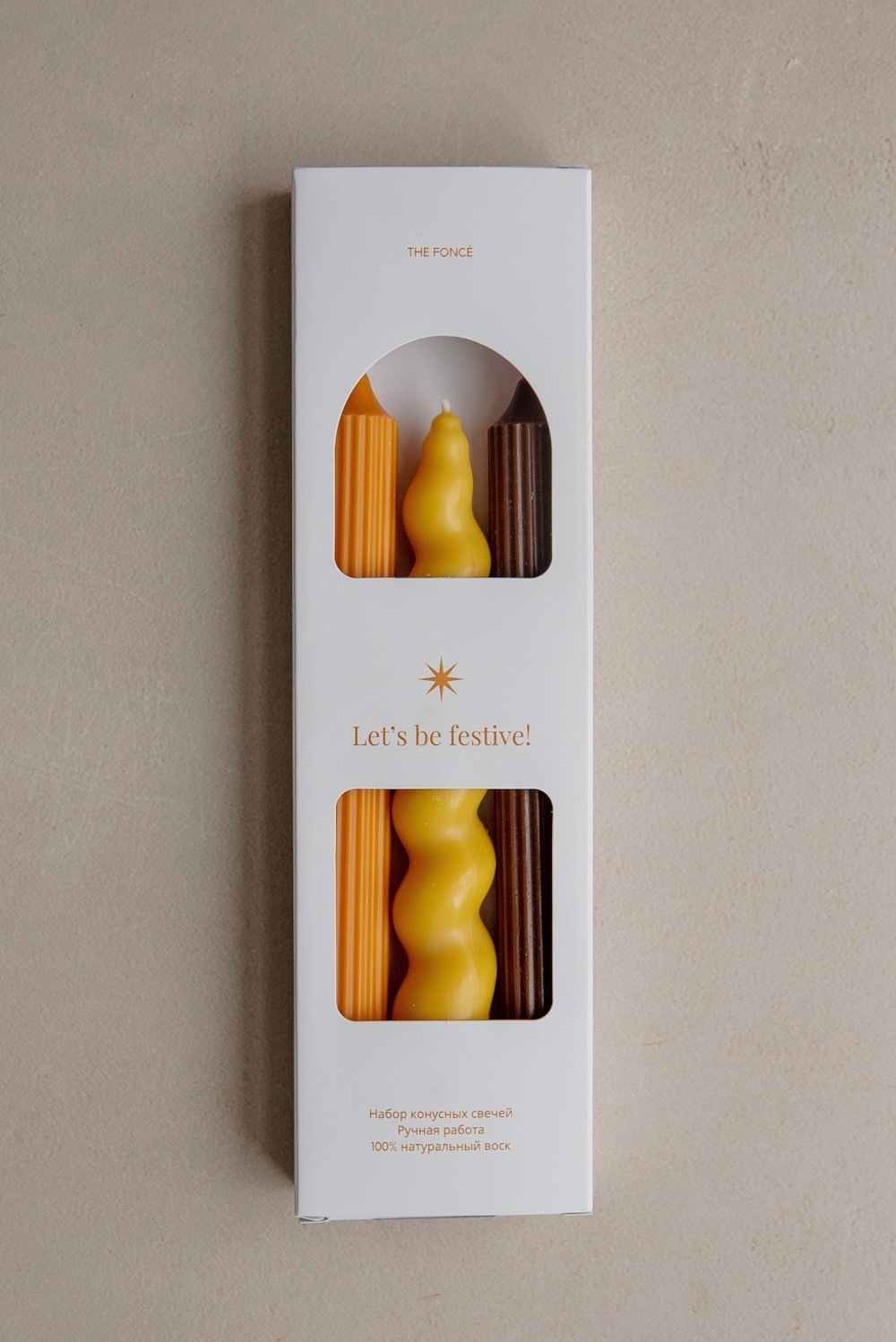 Набор фигурных свечей, 3 шт