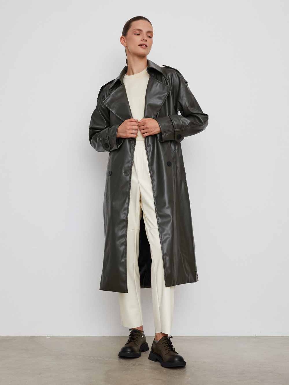 Тренч Police Khaki