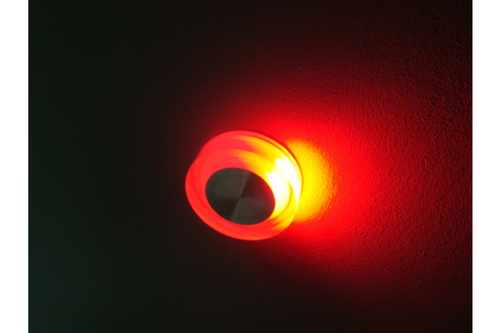FL55SH-RD RED  LED свет. круг, встр. в стену 1*1W