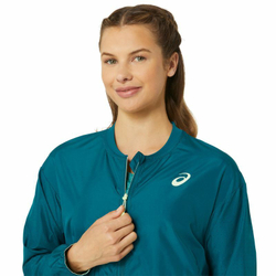 Женская Кофта теннисная Asics Nagino Tennis Bomber Jacket - Бирюзовый
