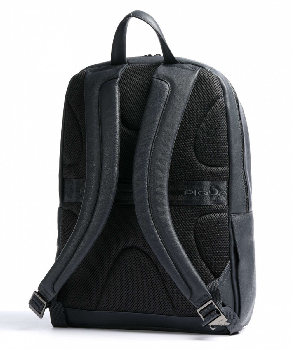Рюкзак для ноутбука большой Piquadro Black Square Ocean/blue