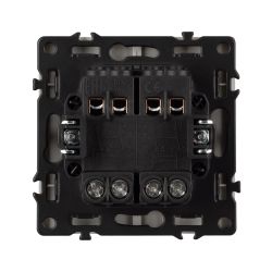 Механизм выключателя двухклавишный перекрёстный SWT-NOBE-MKX2-SFPL-CA (230V, 10A) (Arlight, Кашемир) 061791