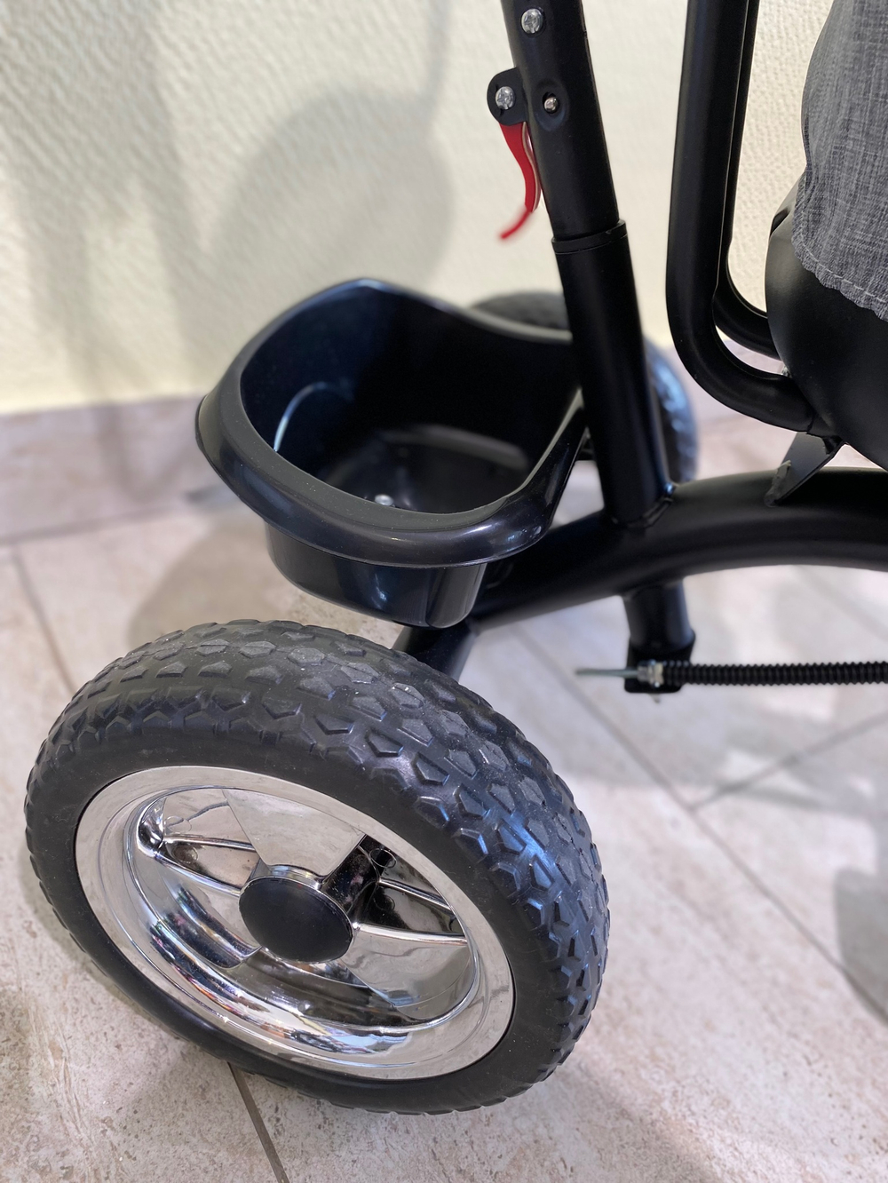 Велосипед 3-х колесный ROCKET с музыкальной панелью серый арт. 5088