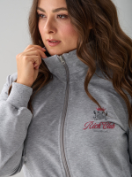 Костюм с брюками КБ-384/серый-меланж-п