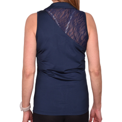 Женское поло EA7 Women Jersey Polo Shirt - navy blue