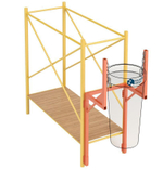 Кронштейн к лесам и фасадам Полимер-Групп(587x1100x1500см;28кг;красный) - арт.559341