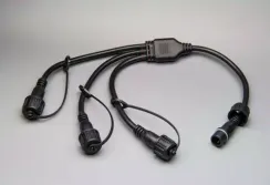 Разветвитель 1-3, 2 pin, черный, Teamprof (TPF-SC2/1-3-B)