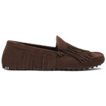 Scarosso fringed suede loafers