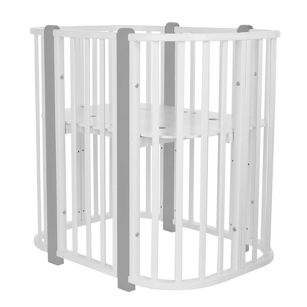 PITUSO Кровать детская + маятник 5/1 Asti Белый-Серый