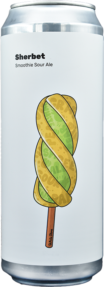 Пиво Вайт Стоун Щербет Ананас, Мандарин, Банан, Груша / White Stone Sherbet Pineapple, Mandarin, Banana, Pear 0.45 - банка