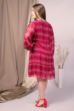 Повседневное платье 3314зеа, горох #284Гх053314зеа