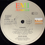David Bowie - Tonight (Европа 1984г.)